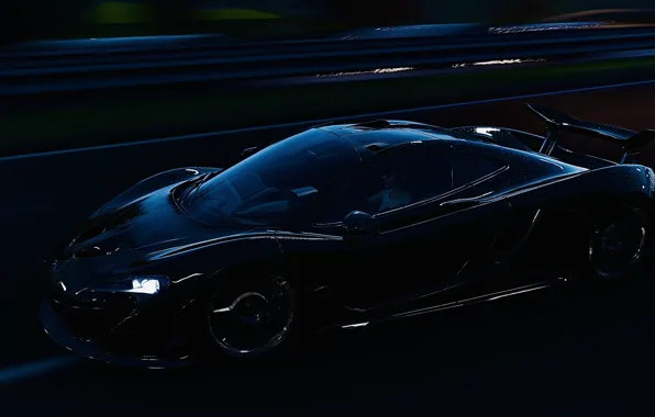 McLaren, HDR, Night, Game, McLaren P1, UHD, Raindrops, P1
