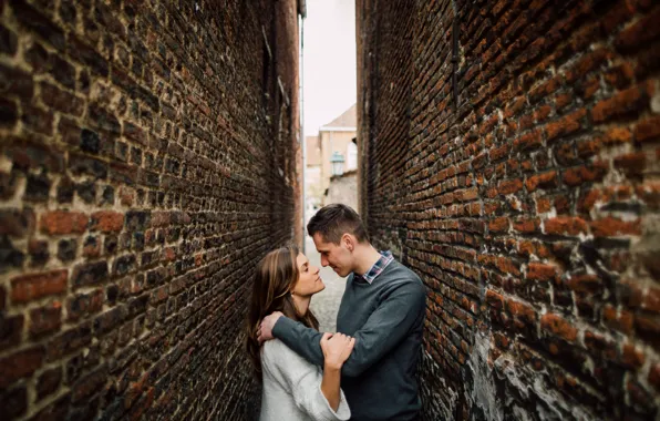 Картинка love, walls, couple, alley