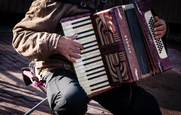 Картинка улица, аккордеон, Streetmusic