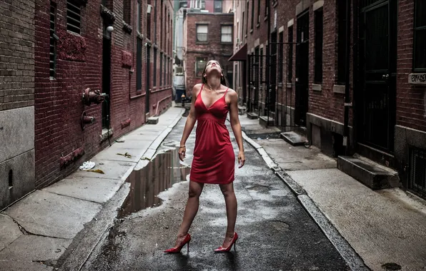 Девушка, город, улица