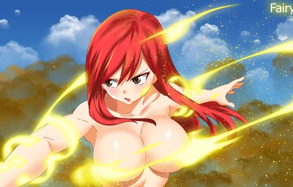 Red, boobs, breast, anime, tits, big tits, big boobs, large