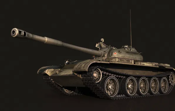 Картинка танк, USSR, СССР, танки, рендер, Т-54, WoT, Мир танков