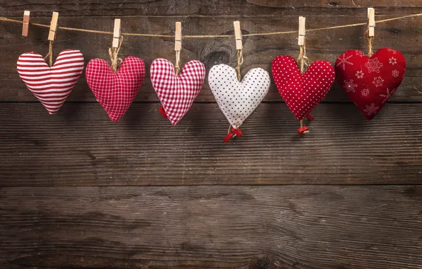 Любовь, сердце, сердечки, red, love, wood, romantic, hearts