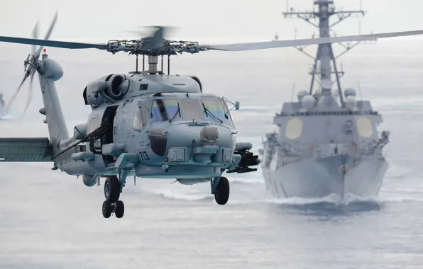 Полет, вертолёт, многоцелевой, Seahawk, Sikorsky SH-60F, «Си Хок»