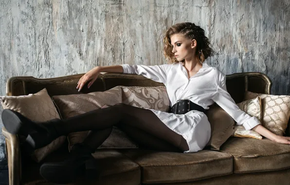 Девушка, блузка, ножки, губки, Milena, Игорь Кондуков
