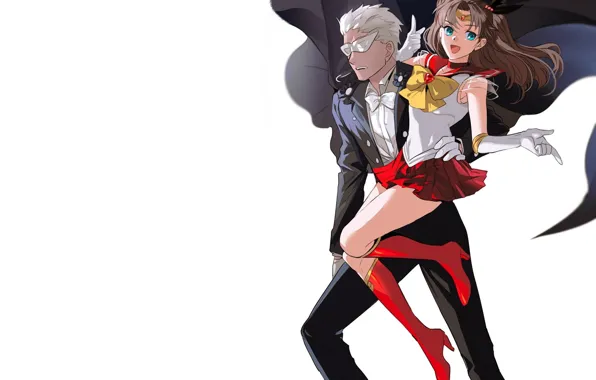 Пара, косплей, Рин, арчер, Fate / Stay Night