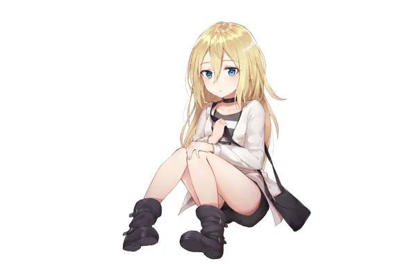 Девушка, фон, Ангел кровопролития, Satsuriku no Tenshi