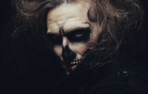 Demon, shadows, Makeup