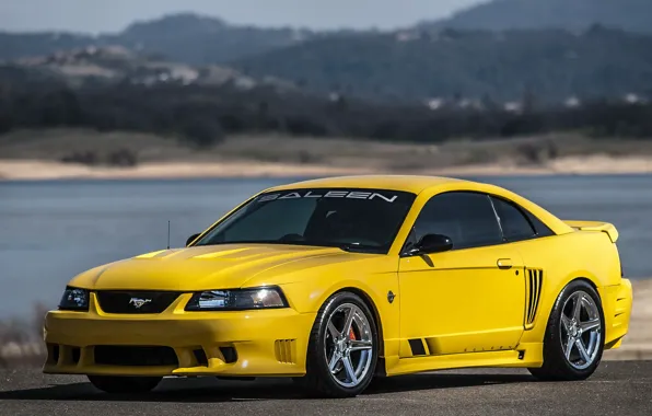 Картинка Ford, mustang, yellow, saleen