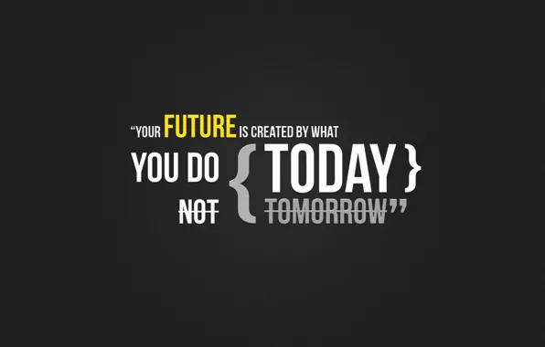 Сделай это сейчас, Твое будущее создается тем, Your future is created by what you do …