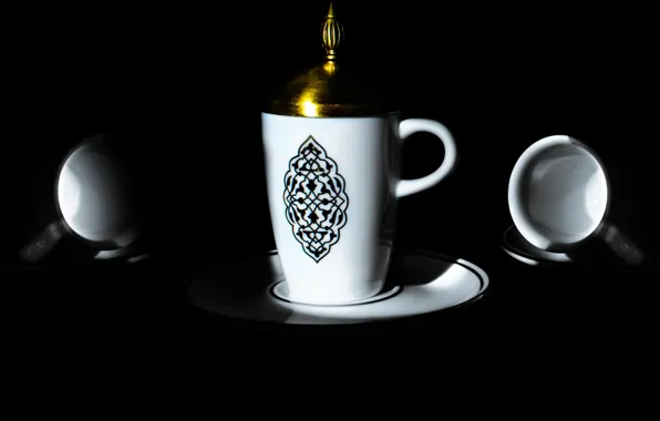 Cups, caffe, cream pot