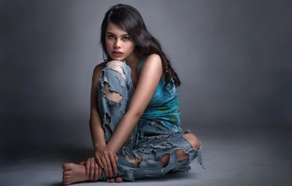 Картинка взгляд, девушка, портрет