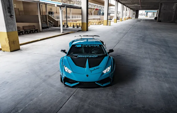 Lamborghini, Голубой, Blue, Ламборгини, VAG, Huracan