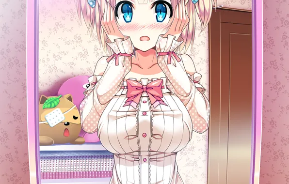 Девушка, Грудь, Игра, Зеркало, Визуальная-Новелла, Change! ~Ano Musume ni Natte Kunkun Peropero~, Хентай