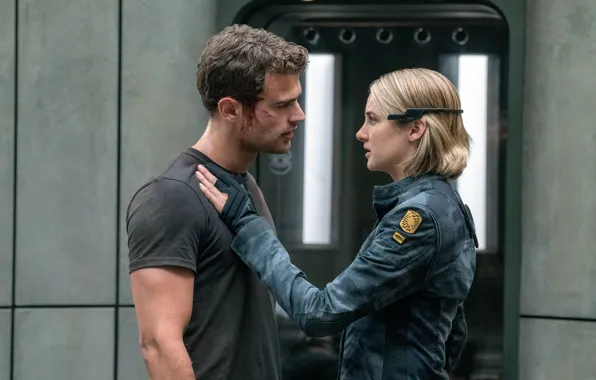 Theo James, Shailene Woodley, Дивергент, The Divergent Series:Allegiant, За стеной