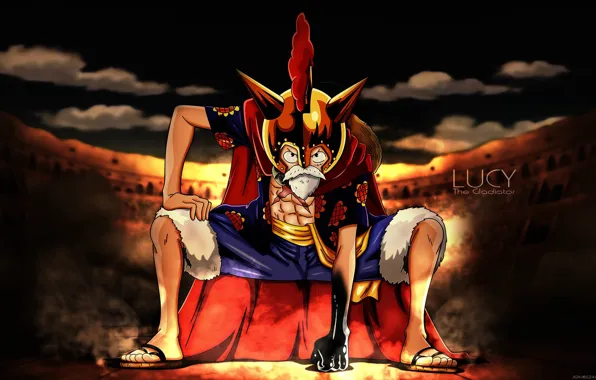 Wallpaper, game, fighter, One Piece, sky, pirate, anime, cloud