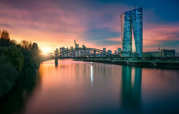 Картинка Frankfurt, European Central Bank, Hesse, Innenstadt