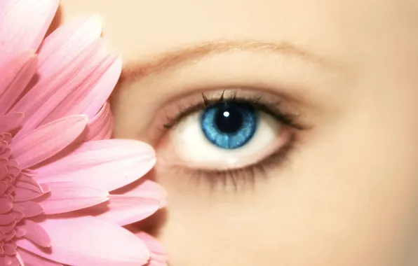 Flower, girls, eye