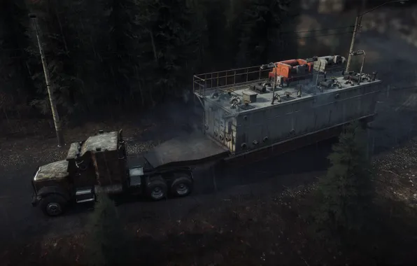 HDR, Wood, Smoke, Truck, Game, Trees, Michigan, UHD