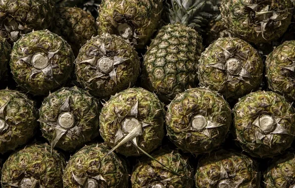 Макро, фон, ананас