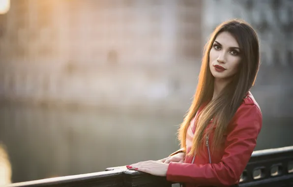 Взгляд, лицо, модель, Daniela