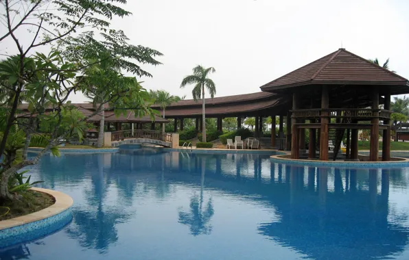 House, pool, hotel
