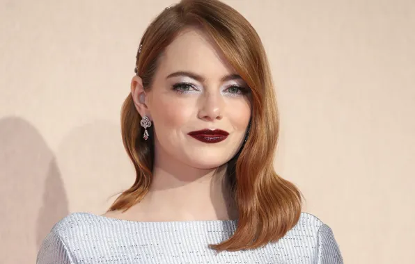 Взгляд, макияж, актриса, hair, Emma Stone, Эмма Стоун