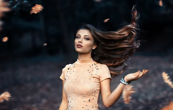 Ветер, губки, локоны, Alessandro Di Cicco, Windy day, Margherita Sicignano