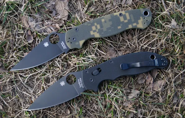 S30v, складные, Para-Military, Spyderco Manix 2 Black