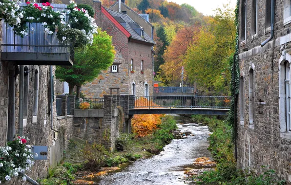 Картинка город, река, фото, дома, Германия, Штольберг