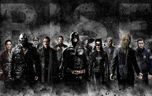 Бэтмен, Batman, Киллиан Мёрфи, Cillian Murphy, The Dark Knight Rises, Кристиан Бэйл, Anne Hathaway, Том …