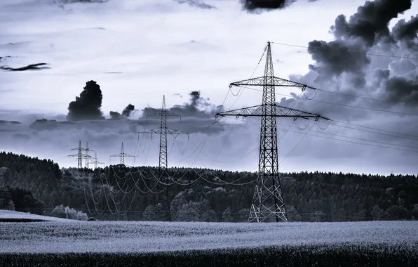 Картинка Bavaria, Powerlines, Alxing