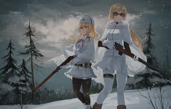 Girls Frontline, Девушки фронта, Mosin Nagant, SVT-38