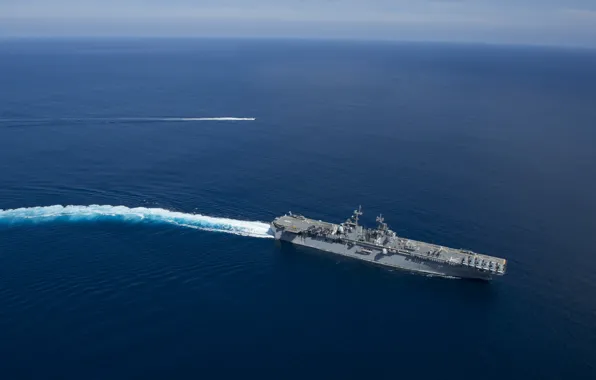 Картинка Pacific Ocean, USS Boxer, amphibious assault ship