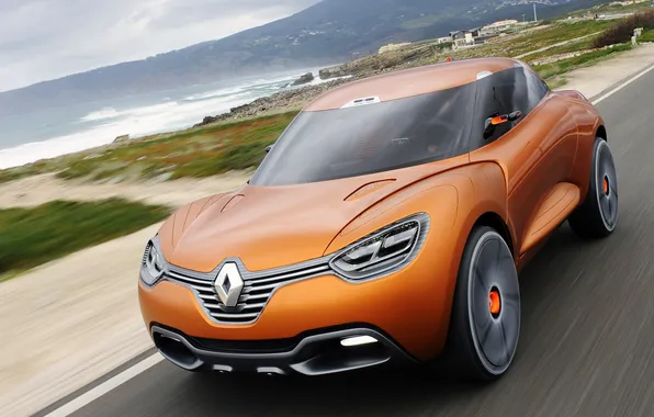 Машина, Concept, скорость, концепт, Renault, Captur