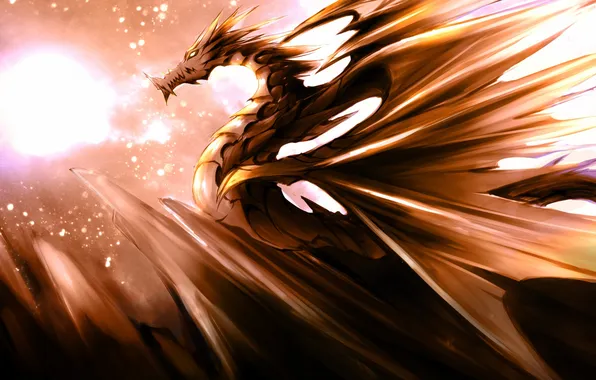 Картинка крылья, Dragon, art