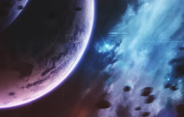 Звезды, Планета, Космос, Туманность, Звезда, Star, Арт, Stars