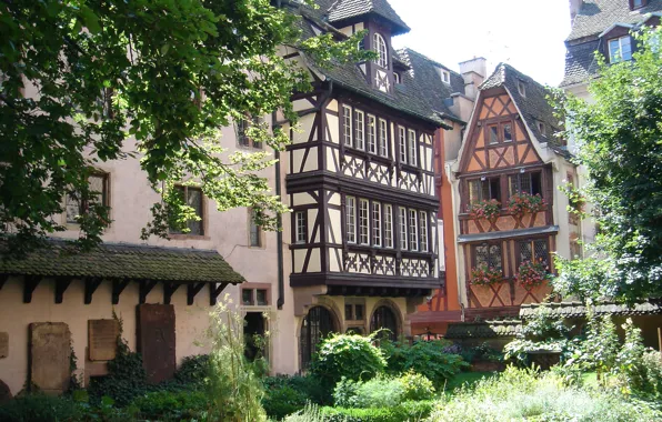 Картинка здания, дома, Германия, сад, архитектура, Germany, garden, architecture