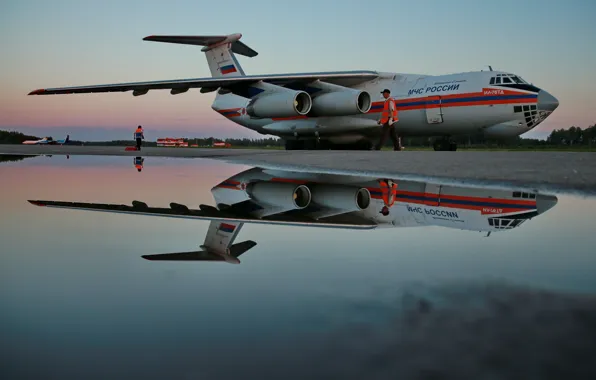 Картинка Россия, самолёт, МЧС, Ил-76, Грузовой