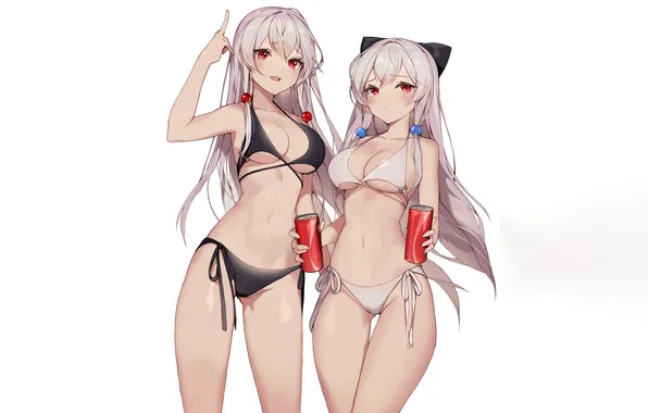 Sexy, cleavage, pink hair, long hair, girls, boobs, anime, beautiful