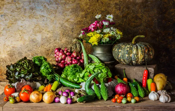 Картинка осень, урожай, тыква, натюрморт, овощи, autumn, still life, pumpkin