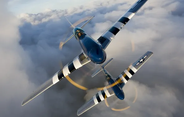 Картинка war, ww2, p 51 mustang, american aircraft