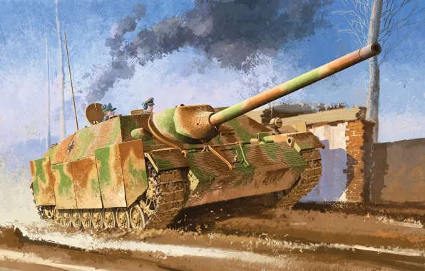 Картинка war, tank, ww2, german tank, SPG Jagdpanzer IV