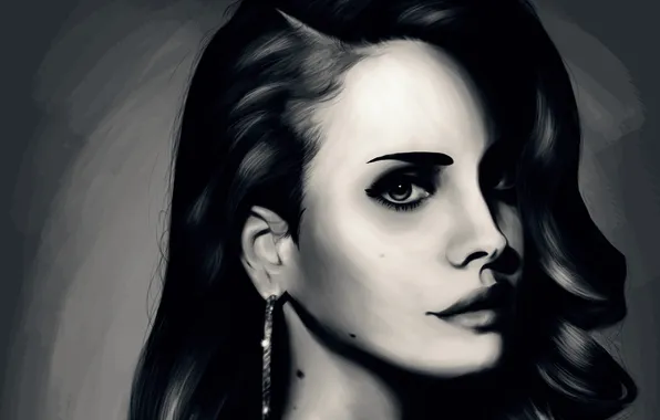Картинка девушка, крупный план, портрет, Lana Del Ray