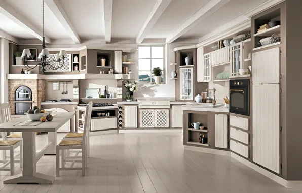 Стиль, интерьер, кухня, столовая, итальянский дизайн, Cucina Ospedaletti