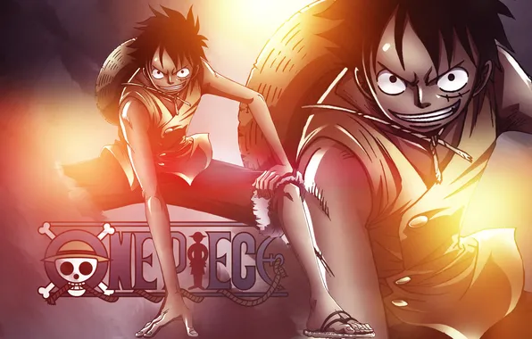 Картинка фотошоп, One Piece, Monkey D. Luffy