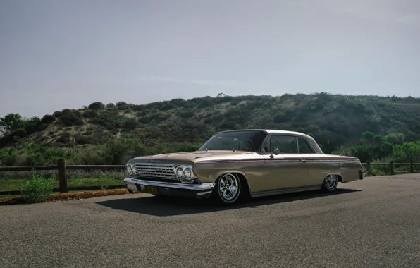 Chevrolet, road, 1965, Impala