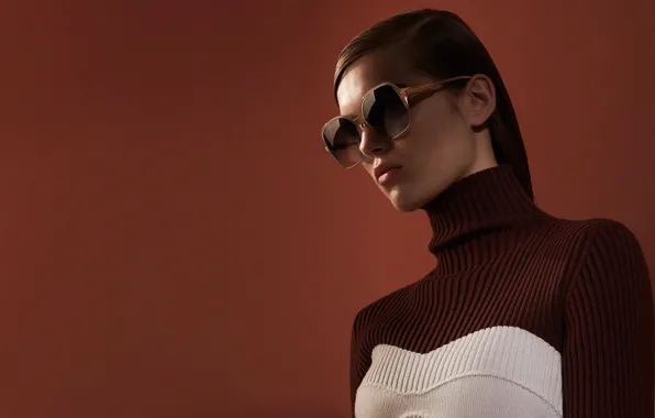 Девушка, фон, очки, Victoria Beckham