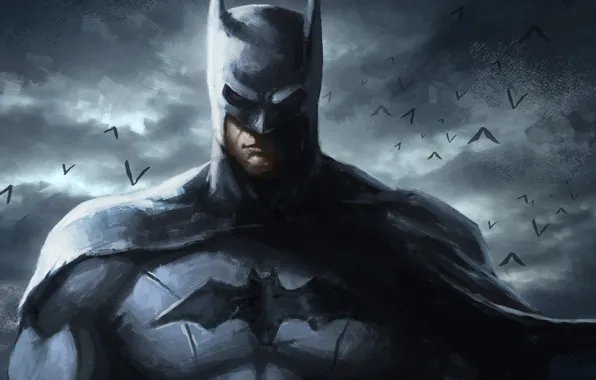 Картинка batman, dark knight, dc comics, superhero, bruce wayne