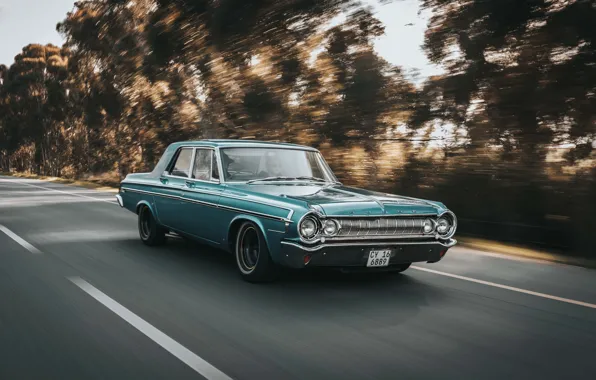 Dodge, Street, Trees, Sun Goes Down, Old Timer, Cruising, Wade Lambert